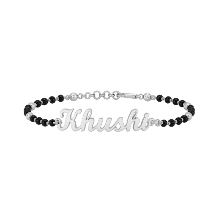 Handmade 925 Sterling Silver Khushi Name Mangalsutra Bracelet